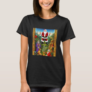 Bizarre Santa Claus Vintage Retro Style Christmas T-Shirt