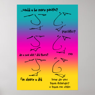 Bizarre Talking Heads conversation Poster