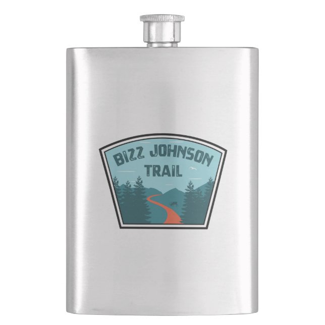 Bizz Johnson Trail Hip Flask (Front)