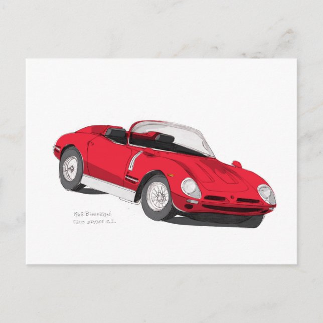 Bizzarrini 5300 Spyder S.I. Postcard (Front)