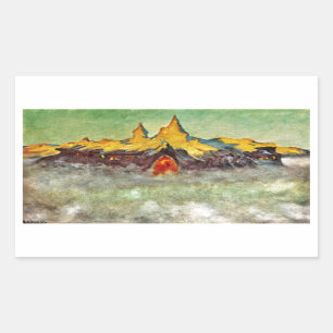 Bjerg - Troll Mountain Rectangular Sticker