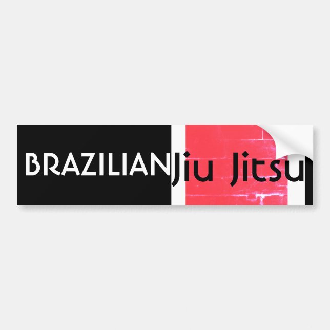 BJJ Black Belt Bumper Sticker (Front)