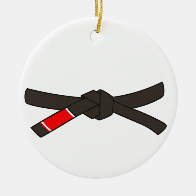 BJJ black belt ornament Brazilian Jiu-Jitsu (Front)