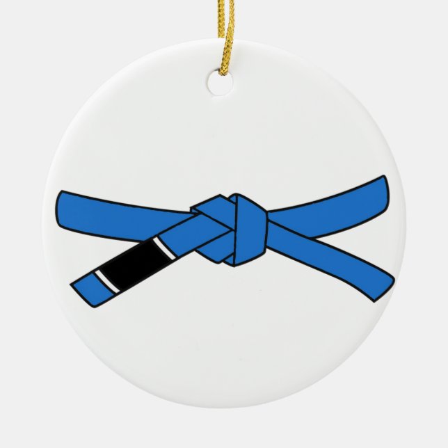 BJJ blue belt ornament (Front)