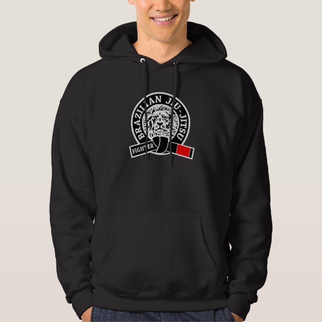 BJJ - Brazilian Jiu-Jitsu Fighter Hoodie (Front)