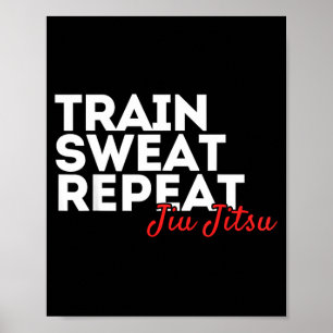 BJJ Brazilian Jiu-Jitsu grappling submission Jiu Poster