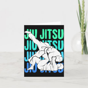 BJJ Brazilian Jiu Jitsu Kids Boys Men Jiujitsu Card
