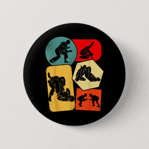 BJJ Brazilian Jiu Jitsu Men Kids Boys Jiujitsu 6 Cm Round Badge