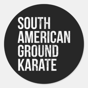 Bjj Brazilian Jiu Jitsu South American Ground Kara Classic Round Sticker