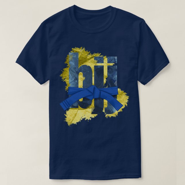 Bjj Brazilian Jiujitsu Blue belt Long 1 T-Shirt (Design Front)