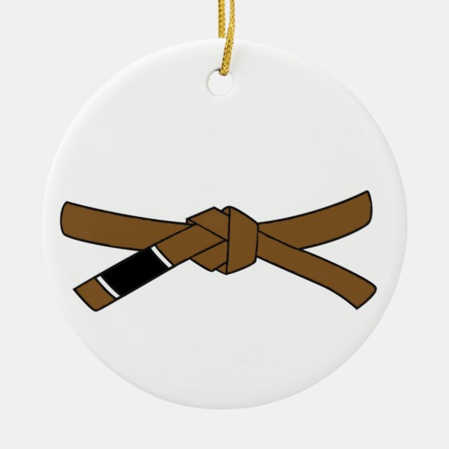  BJJ brown belt ornament Brazilian Jiu-jitsu (Front)
