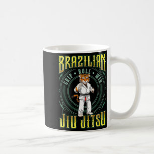 BJJ Grip Roll Win - Grappling Jiu Jitsu BJJ Tiger Coffee Mug