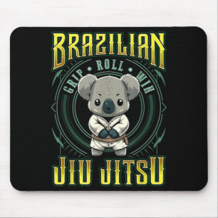BJJ Grip Roll Win - Grappling Jiu Jitsu cute Koala Mouse Pad