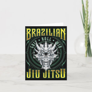 BJJ Grip Roll Win - Grappling Jiu Jitsu Dragon Card