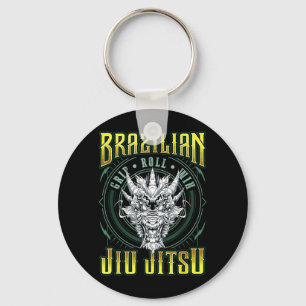 BJJ Grip Roll Win - Grappling Jiu Jitsu Dragon Key Ring