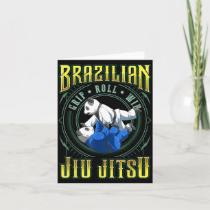 BJJ Grip Roll Win - Grappling Jiu Jitsu Fighting Card