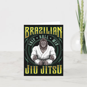 BJJ Grip Roll Win - Grappling Jiu Jitsu Meditation Card