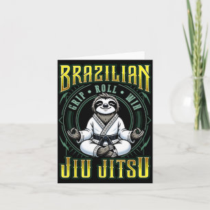 BJJ Grip Roll Win - Grappling Jiu Jitsu Meditation Card
