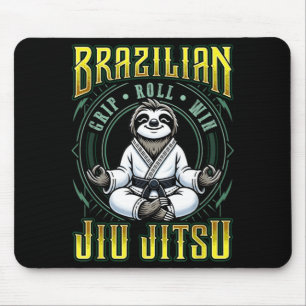 BJJ Grip Roll Win - Grappling Jiu Jitsu Meditation Mouse Pad