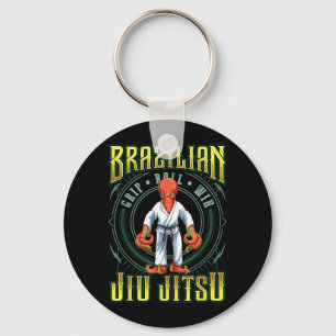 BJJ Grip Roll Win - Grappling Jiu Jitsu Octopus Key Ring