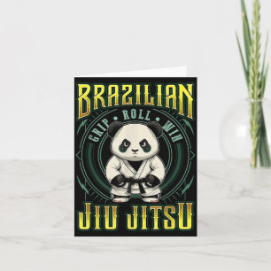 BJJ Grip Roll Win - Grappling Jiu Jitsu Panda Card