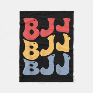 BJJ Groovy Brazilian Jiu Jitsu Fleece Blanket