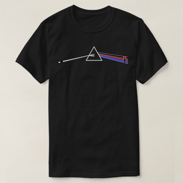 BJJ Jiu Jitsu Belts Prism Dark Side of the Mat T-Shirt (Design Front)