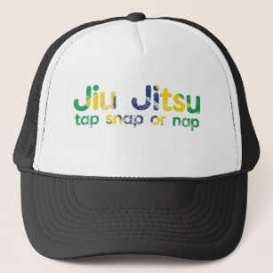 BJJ Jiu Jitsu Brazil Martial Arts Tap Snap or Nap Trucker Hat