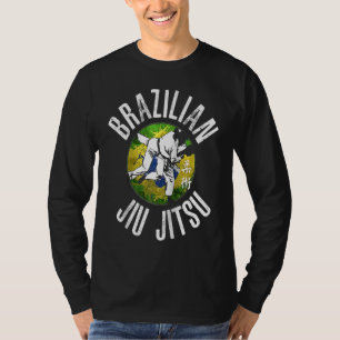 BJJ Jiu Jitsu Brazilian Flag for Brazilian Jujits T-Shirt
