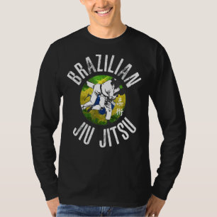 BJJ Jiu Jitsu Brazilian Flag, gift for Brazilian J T-Shirt