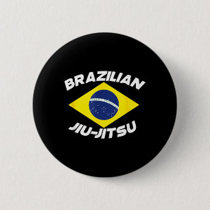 BJJ Jiu Jitsu Brazilian Jiu Jitsu Flag BJJ Flag 6 Cm Round Badge