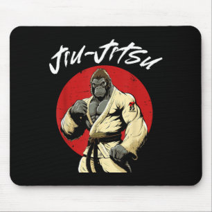 BJJ Jiu Jitsu Grappling Gorilla Mouse Pad