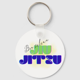 BJJ keychain- Brazilian colours Key Ring
