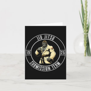 BJJ MMA Gorilla - Funny Brazilian Jiu Jitsu Card