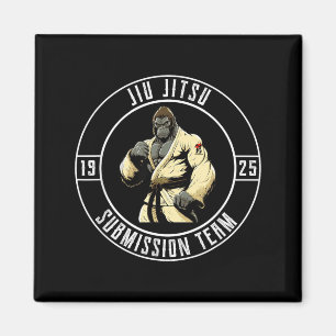 BJJ MMA Gorilla - Funny Brazilian Jiu Jitsu Magnet