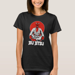 Bjj Oni Demon Red  Brazilian Jiu Jitsu And Grappli T-Shirt