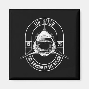 BJJ Shark - Brazilian Jiu Jitsu MMA Grappling Magnet
