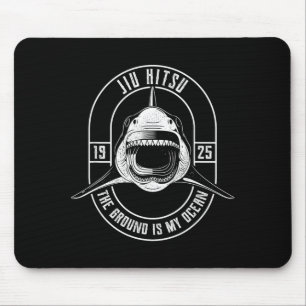 BJJ Shark - Brazilian Jiu Jitsu MMA Grappling Mouse Pad