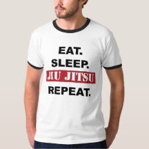 BJJ T-Shirt: Eat, Sleep, Jiu Jitsu, Repeat