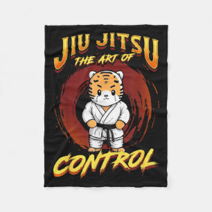 BJJ The Art Of Control - Cute Grappling Jiu Jitsu Fleece Blanket