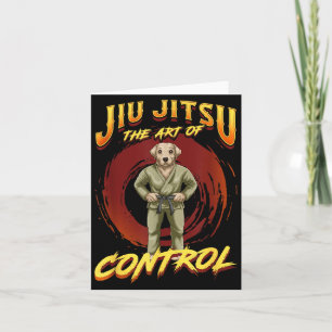 BJJ The Art Of Control - Grappling Jiu Jitsu Dog Card