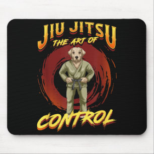BJJ The Art Of Control - Grappling Jiu Jitsu Dog Mouse Pad