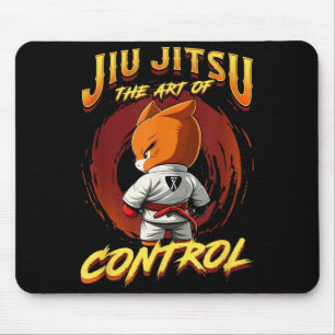 BJJ The Art Of Control - Grappling Jiu Jitsu Fox Mouse Pad