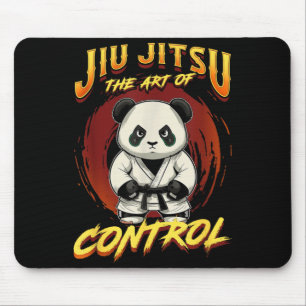 BJJ The Art Of Control - Grappling Jiu Jitsu Panda Mouse Pad