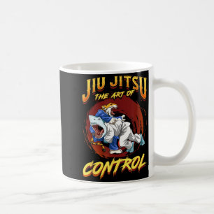 BJJ The Art Of Control - Grappling Jiu Jitsu Shark Coffee Mug