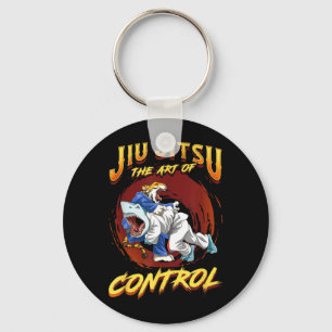 BJJ The Art Of Control - Grappling Jiu Jitsu Shark Key Ring