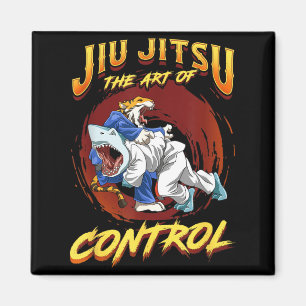 BJJ The Art Of Control - Grappling Jiu Jitsu Shark Magnet