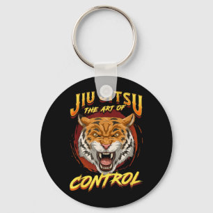 BJJ The Art Of Control - Grappling Jiu Jitsu Tiger Key Ring