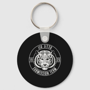 BJJ Tiger Fighter - Brazilian Jiu Jitsu MMA Key Ring
