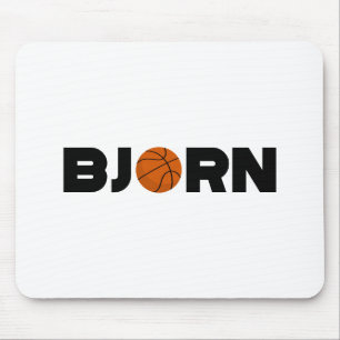 Bjorn Basketball Mouse Pad